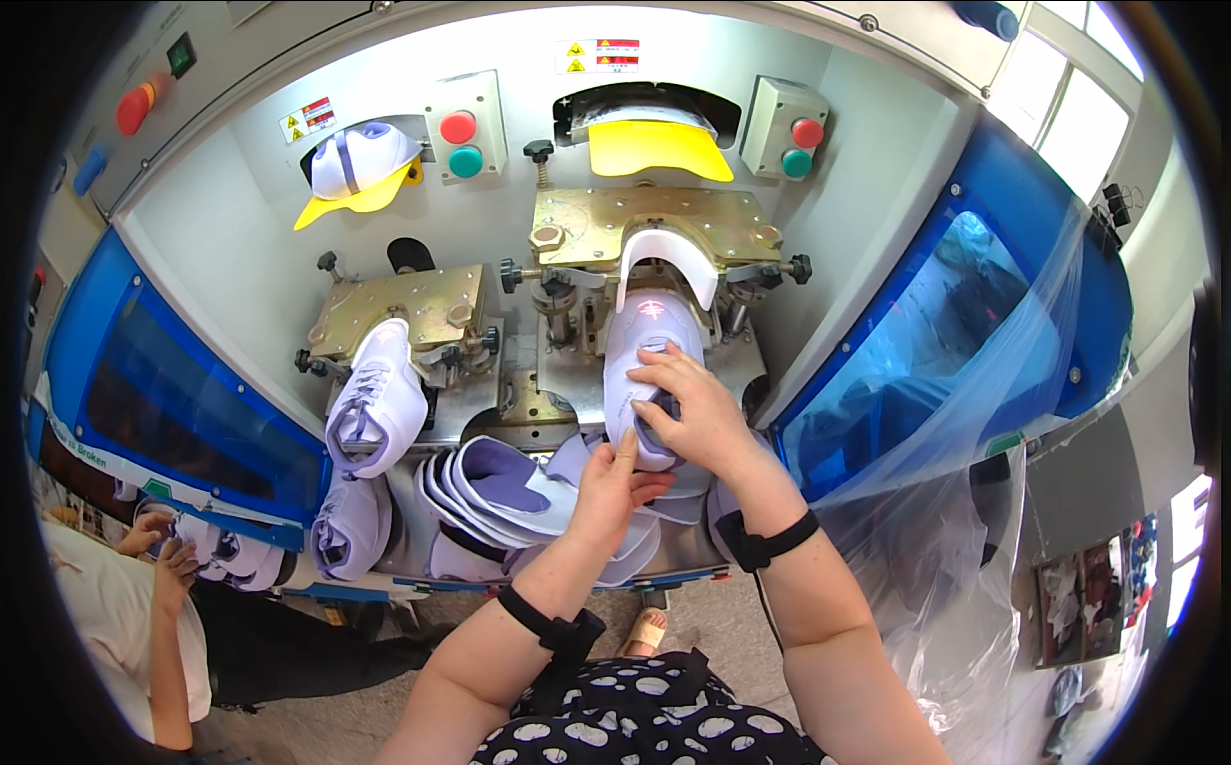 First-person footwear data collection sample