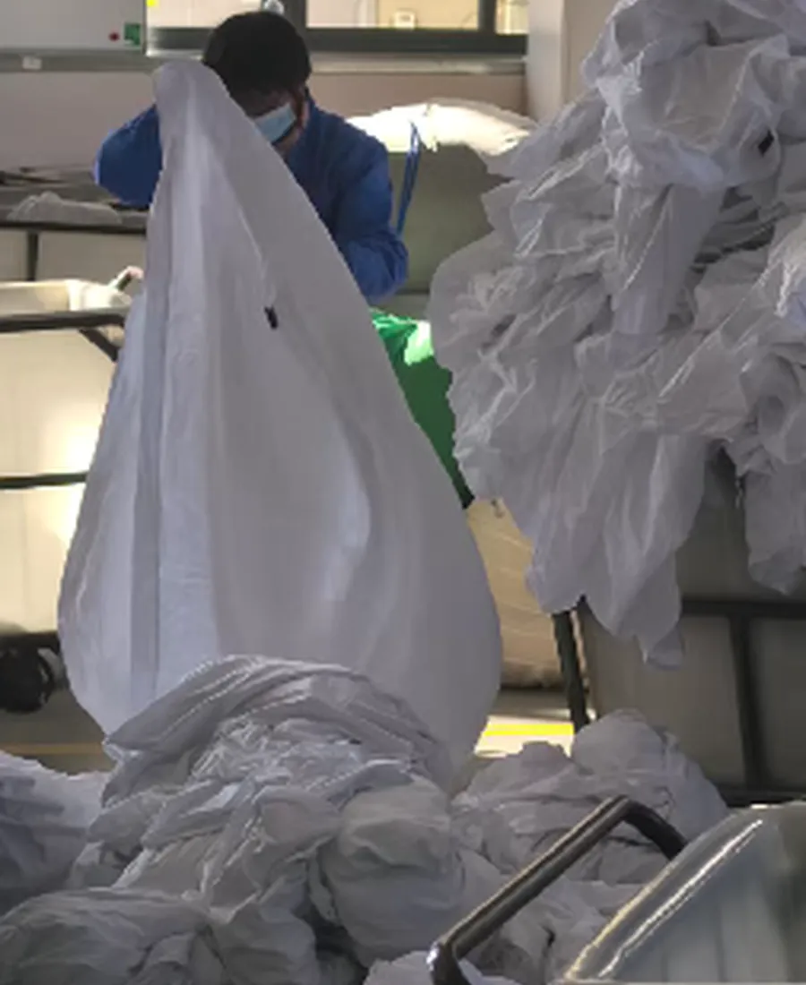 Laundry service data collection scene